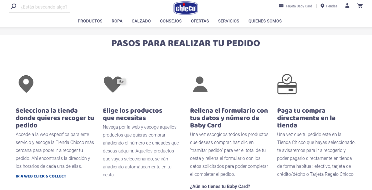 Click & Collect Retail Chicco